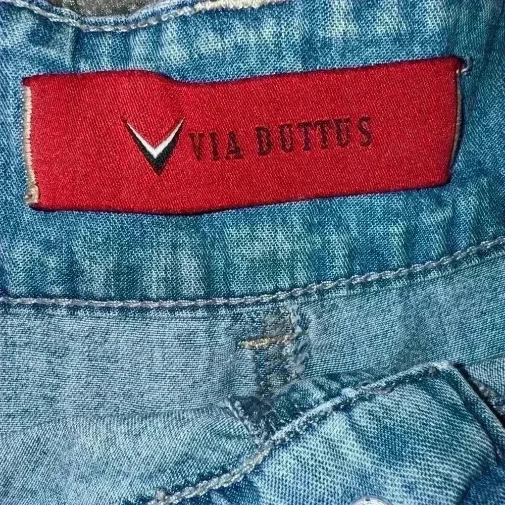 Unique Denim Midi Skirt - Picture 3 of 4